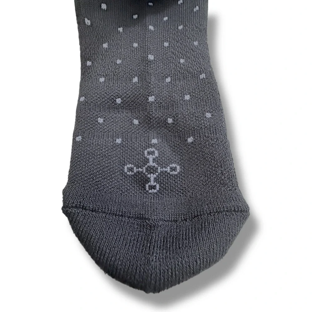 New Tommie Copper Unisex Compression Ankle Socks Black Dot Sz W 7-9.5 M 6-8.5